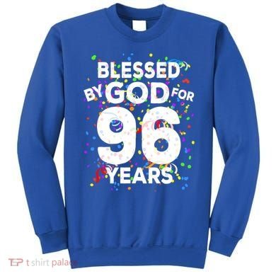 Blessed By God For 96 Years Gift Happy 96th Birthday Gift Sweatshirt