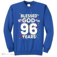Blessed By God For 96 Years Gift Happy 96th Birthday Gift Sweatshirt thumb 0