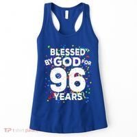 Blessed By God For 96 Years Gift Happy 96th Birthday Gift Women's Tank Top thumb 0