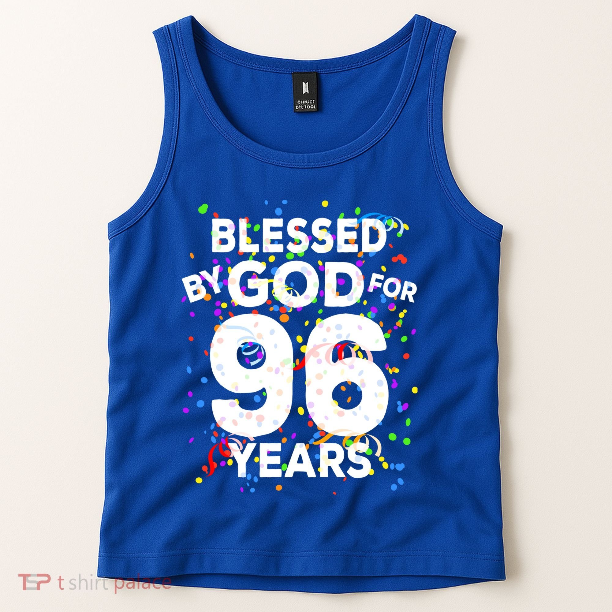 Blessed By God For 96 Years Gift Happy 96th Birthday Gift Tank Top