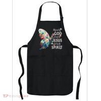 Blessed By God Loved By Jesus Floral Butterfly Christian Apron thumb 0