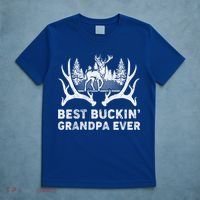 Best Buckin Grandpa Ever Deer Hunting Fathers Day Gift T-Shirt thumb 5