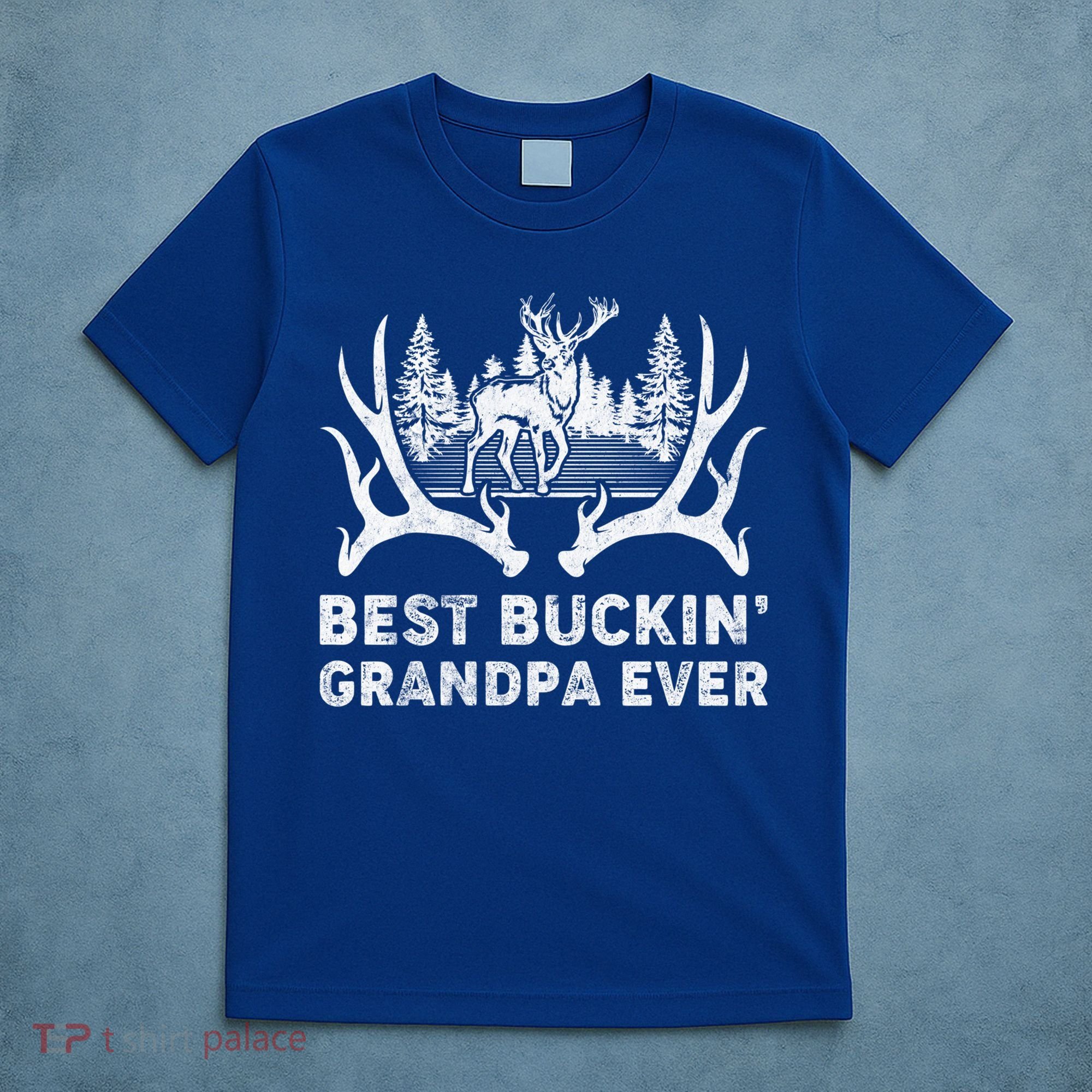 Best Buckin Grandpa Ever Deer Hunting Fathers Day Gift T-Shirt