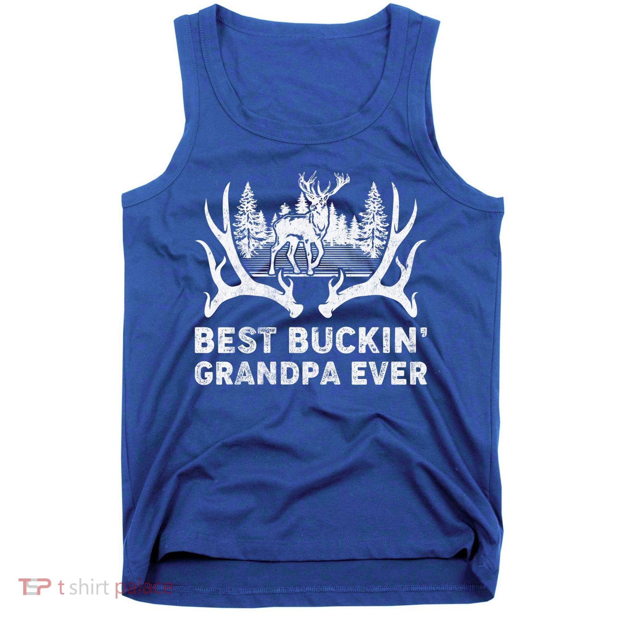 Best Buckin Grandpa Ever Deer Hunting Fathers Day Gift Tank Top