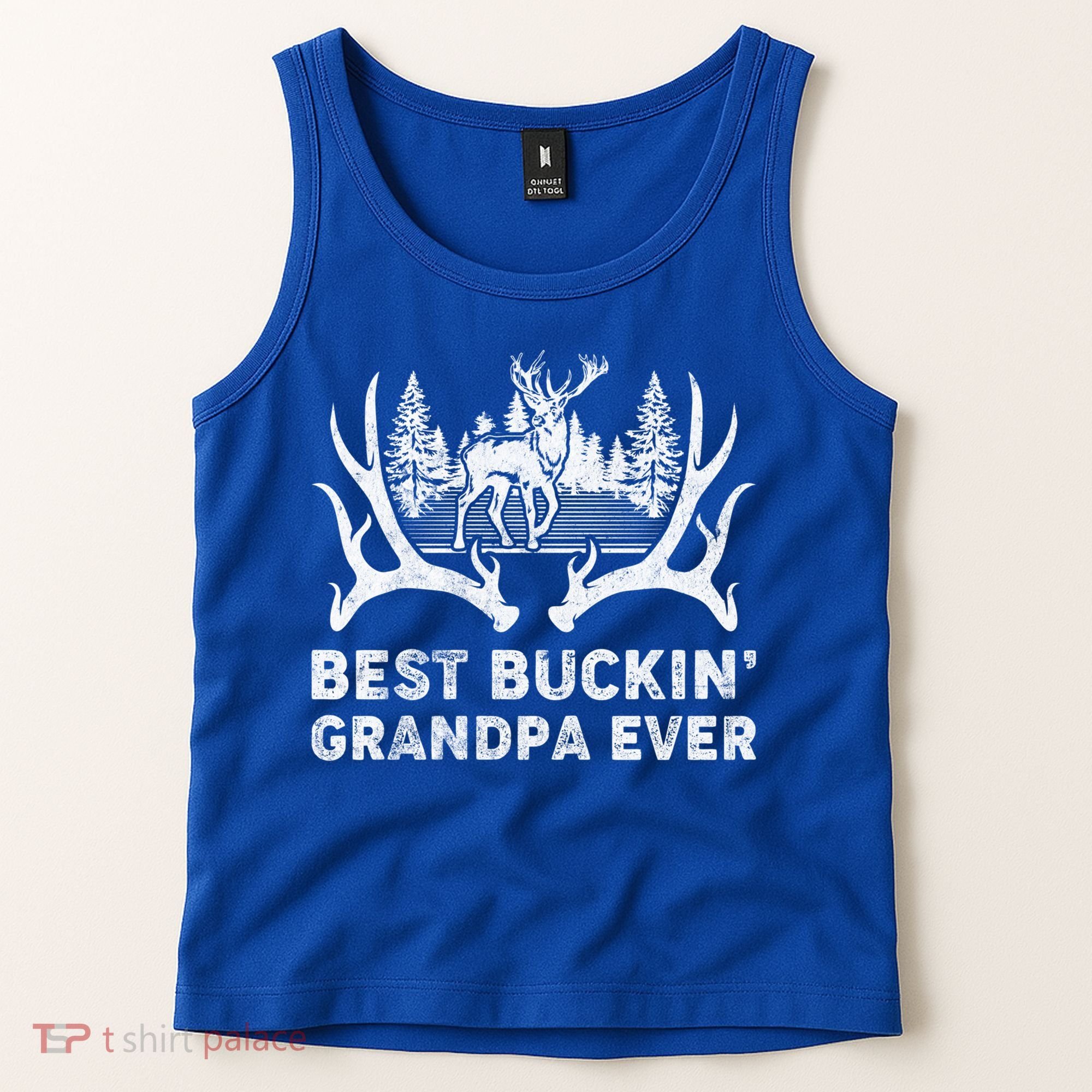 Best Buckin Grandpa Ever Deer Hunting Fathers Day Gift Tank Top