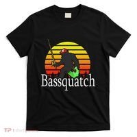 Bassquatch Bigfoot Gifts For Fishing Sasquatch T-Shirt thumb 0