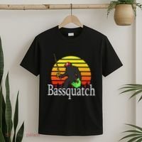 Bassquatch Bigfoot Gifts For Fishing Sasquatch T-Shirt thumb 2