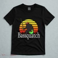 Bassquatch Bigfoot Gifts For Fishing Sasquatch T-Shirt thumb 5