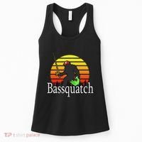 Bassquatch Bigfoot Gifts For Fishing Sasquatch Women's Tank Top thumb 0