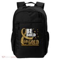 Be Bold Go Gold Childhood Cancer Awareness Backpack thumb 0