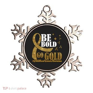 Be Bold Go Gold Childhood Cancer Awareness Ornament