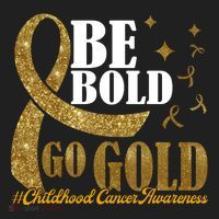 Be Bold Go Gold Childhood Cancer Awareness Golf Towel thumb 3