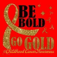 Be Bold Go Gold Childhood Cancer Awareness Santa Hat thumb 1