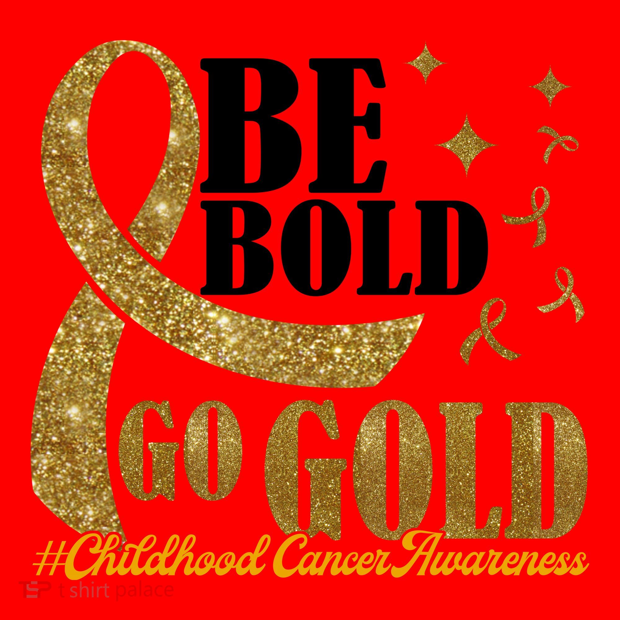 Be Bold Go Gold Childhood Cancer Awareness Santa Hat