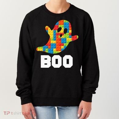 Building Blocks Ghost Boo Master Builder Halloween Costume Women's Sweatshirt