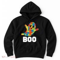 Building Blocks Ghost Boo Master Builder Halloween Costume Hoodie thumb 0
