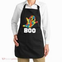 Building Blocks Ghost Boo Master Builder Halloween Costume Apron thumb 2