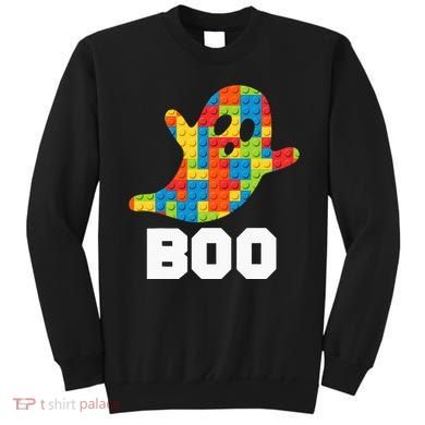 Building Blocks Ghost Boo Master Builder Halloween Costume Sweatshirt