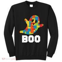 Building Blocks Ghost Boo Master Builder Halloween Costume Sweatshirt thumb 0
