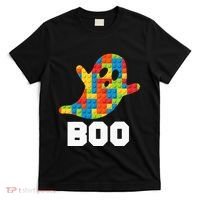 Building Blocks Ghost Boo Master Builder Halloween Costume T-Shirt thumb 0