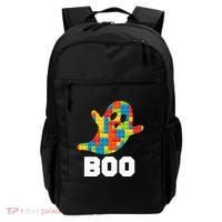 Building Blocks Ghost Boo Master Builder Halloween Costume Backpack thumb 0
