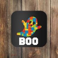 Building Blocks Ghost Boo Master Builder Halloween Costume Coaster thumb 0