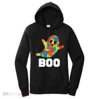 Building Blocks Ghost Boo Master Builder Halloween Costume Women's Hoodie thumb 0