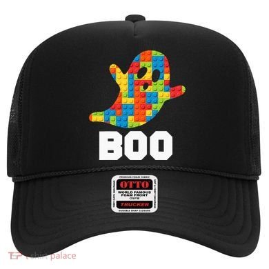 Building Blocks Ghost Boo Master Builder Halloween Costume Hat