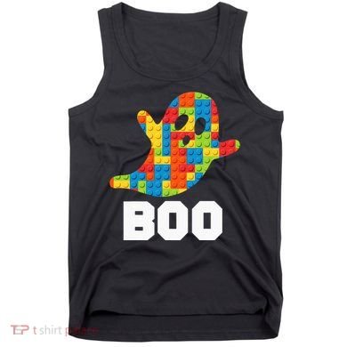 Building Blocks Ghost Boo Master Builder Halloween Costume Tank Top