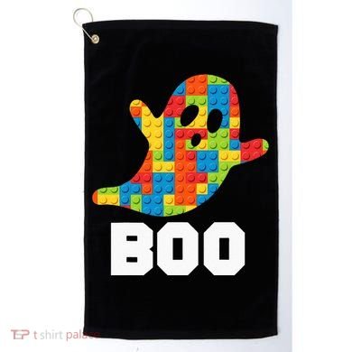 Building Blocks Ghost Boo Master Builder Halloween Costume Golf Towel