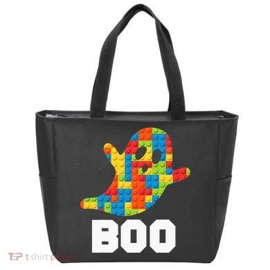 Building Blocks Ghost Boo Master Builder Halloween Costume Tote Bag
