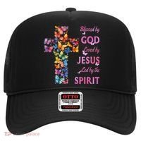 Blessed By God Loved By Jesus Butterfly Cross Hat thumb 0