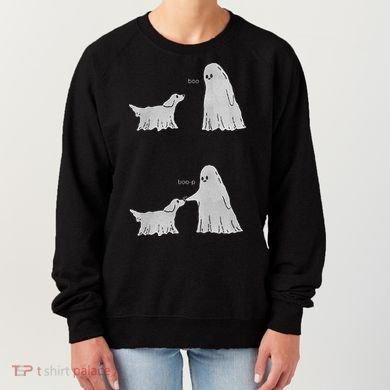Boo Boop Ghost Dog Halloween Women's Sweatshirt