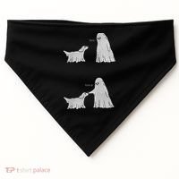 Boo Boop Ghost Dog Halloween USA-Made Doggie Bandana thumb 0