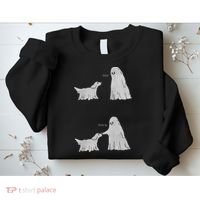 Boo Boop Ghost Dog Halloween Sweatshirt thumb 2