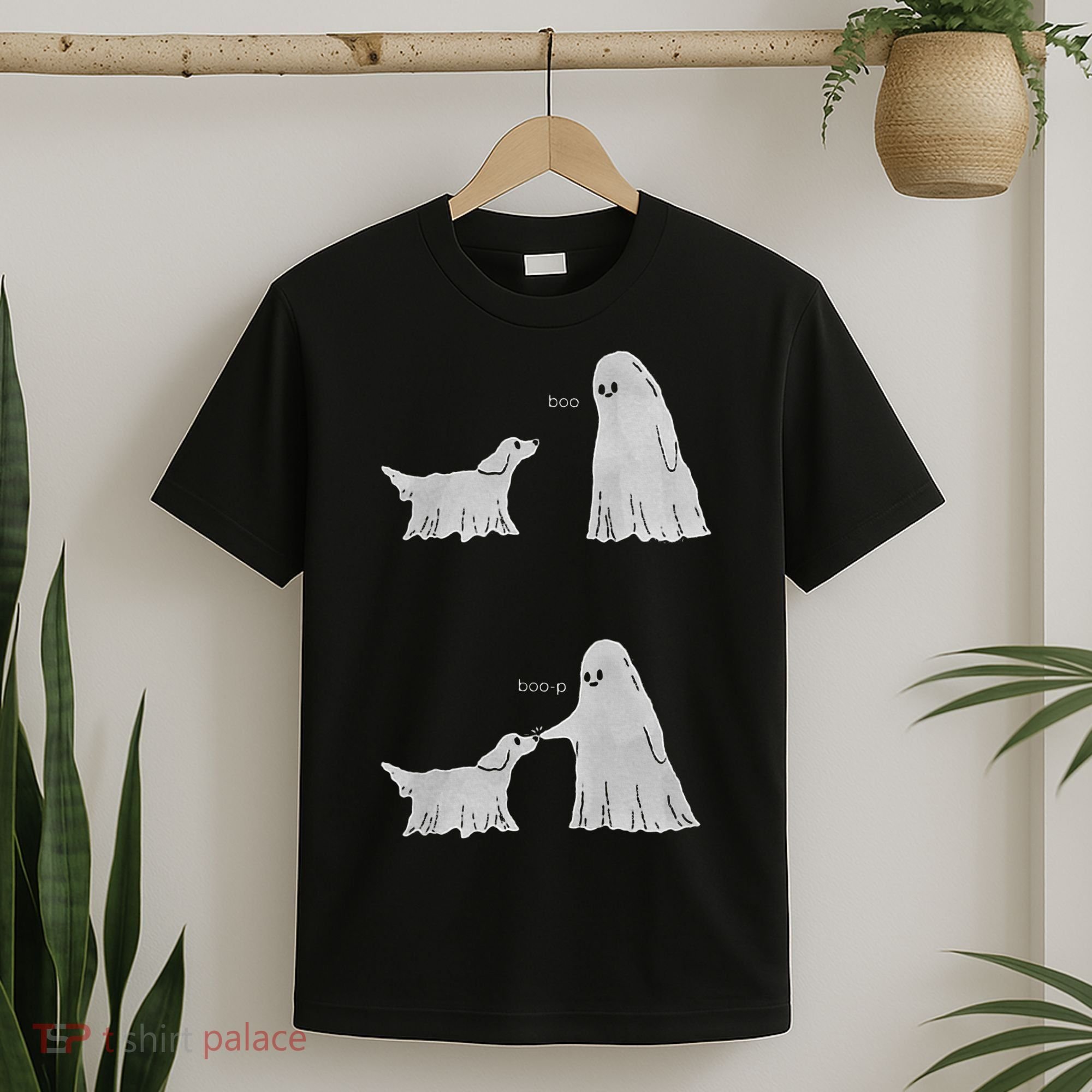 Boo Boop Ghost Dog Halloween T-Shirt