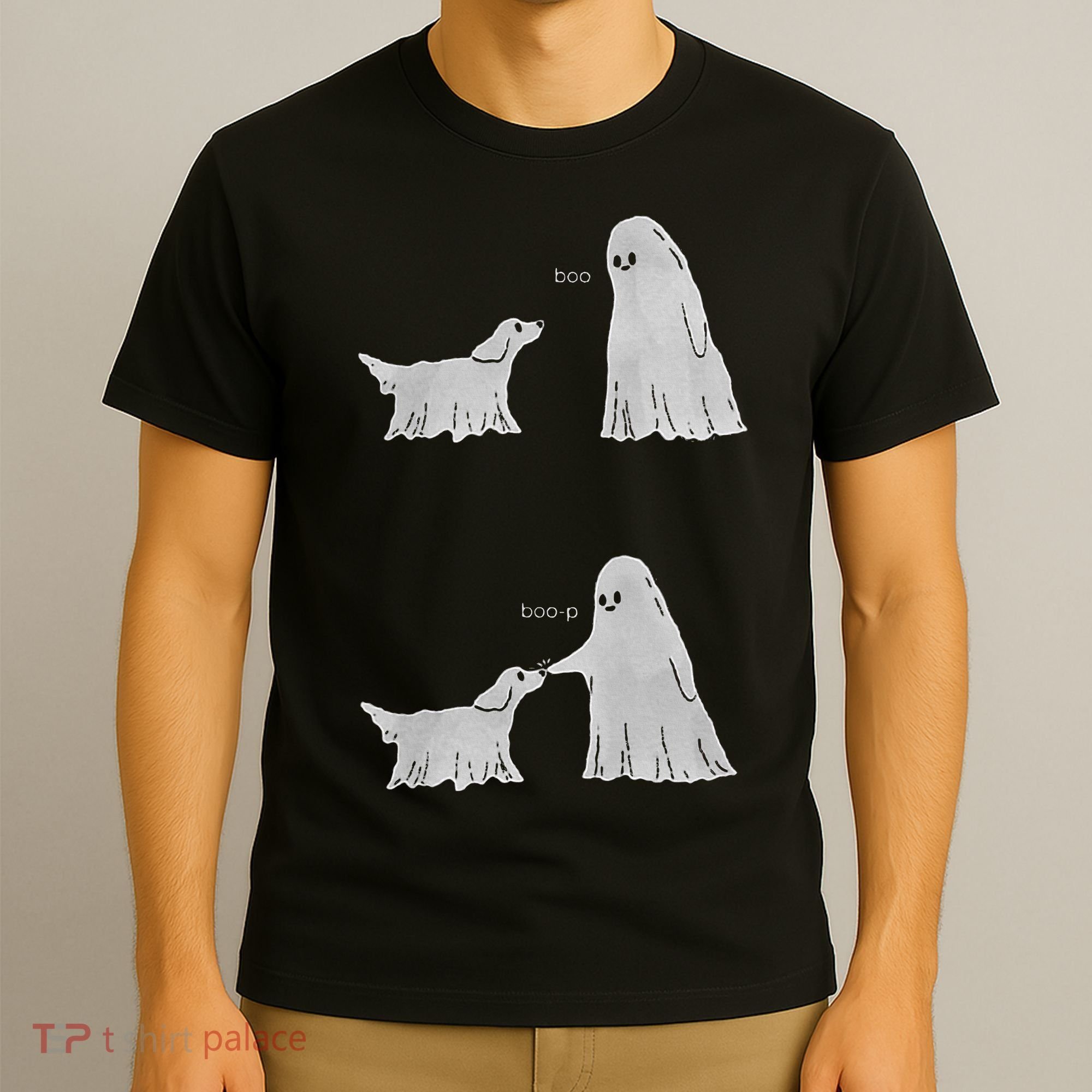 Boo Boop Ghost Dog Halloween T-Shirt