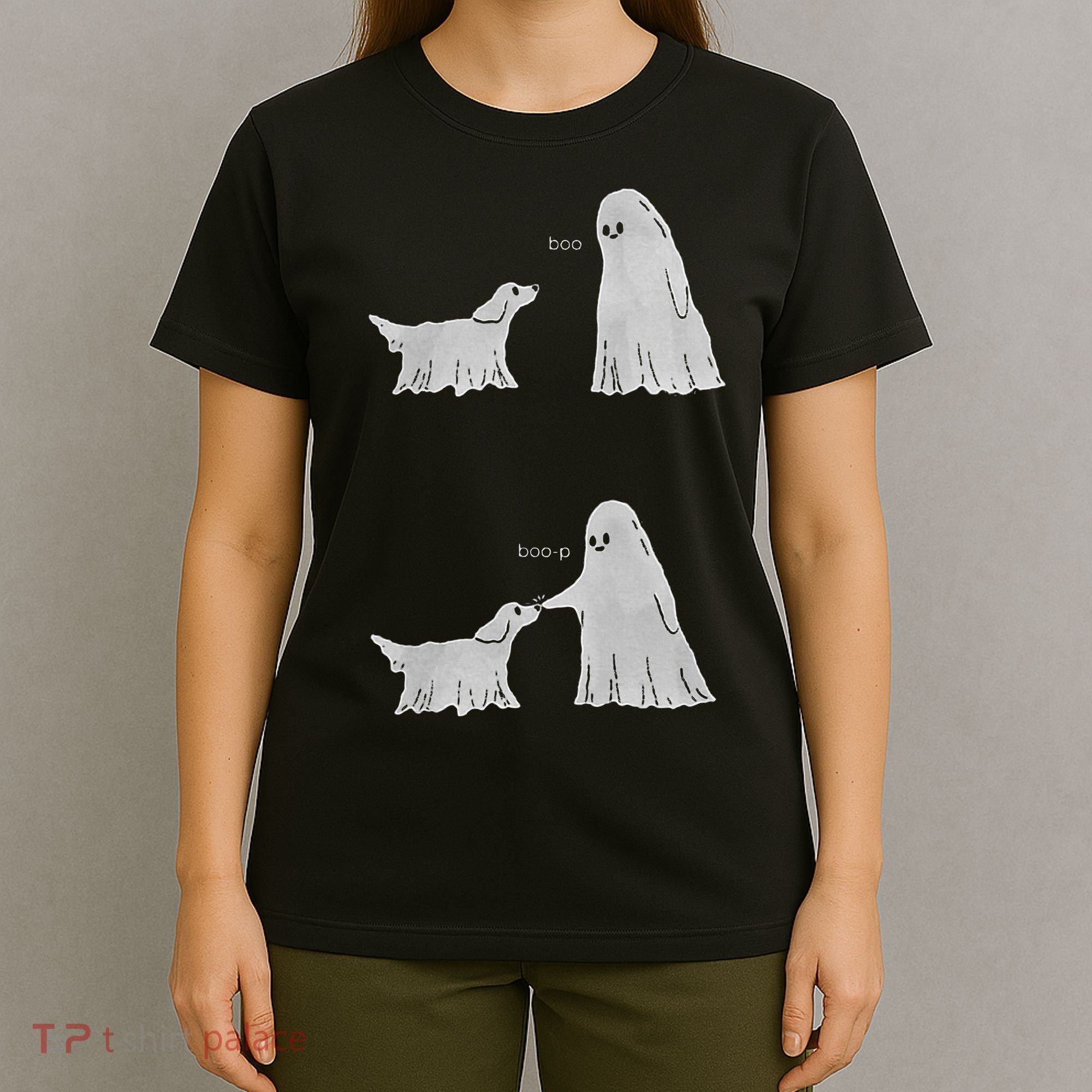 Boo Boop Ghost Dog Halloween T-Shirt