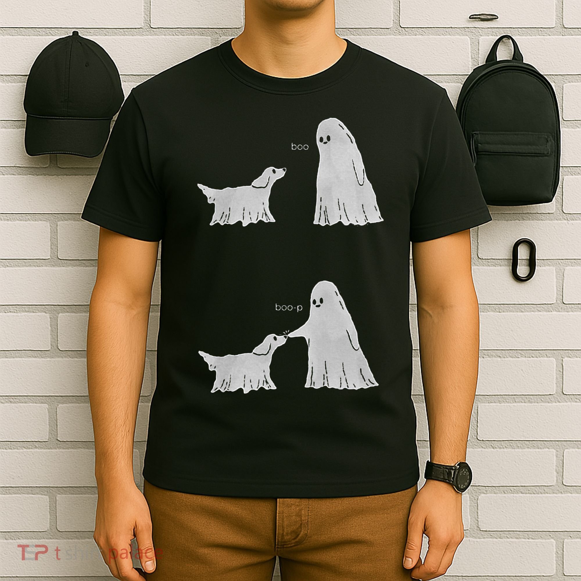 Boo Boop Ghost Dog Halloween T-Shirt