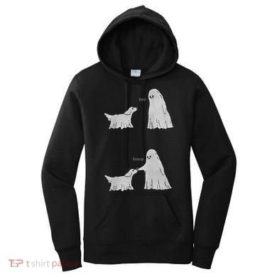 Boo Boop Ghost Dog Halloween Women's Hoodie