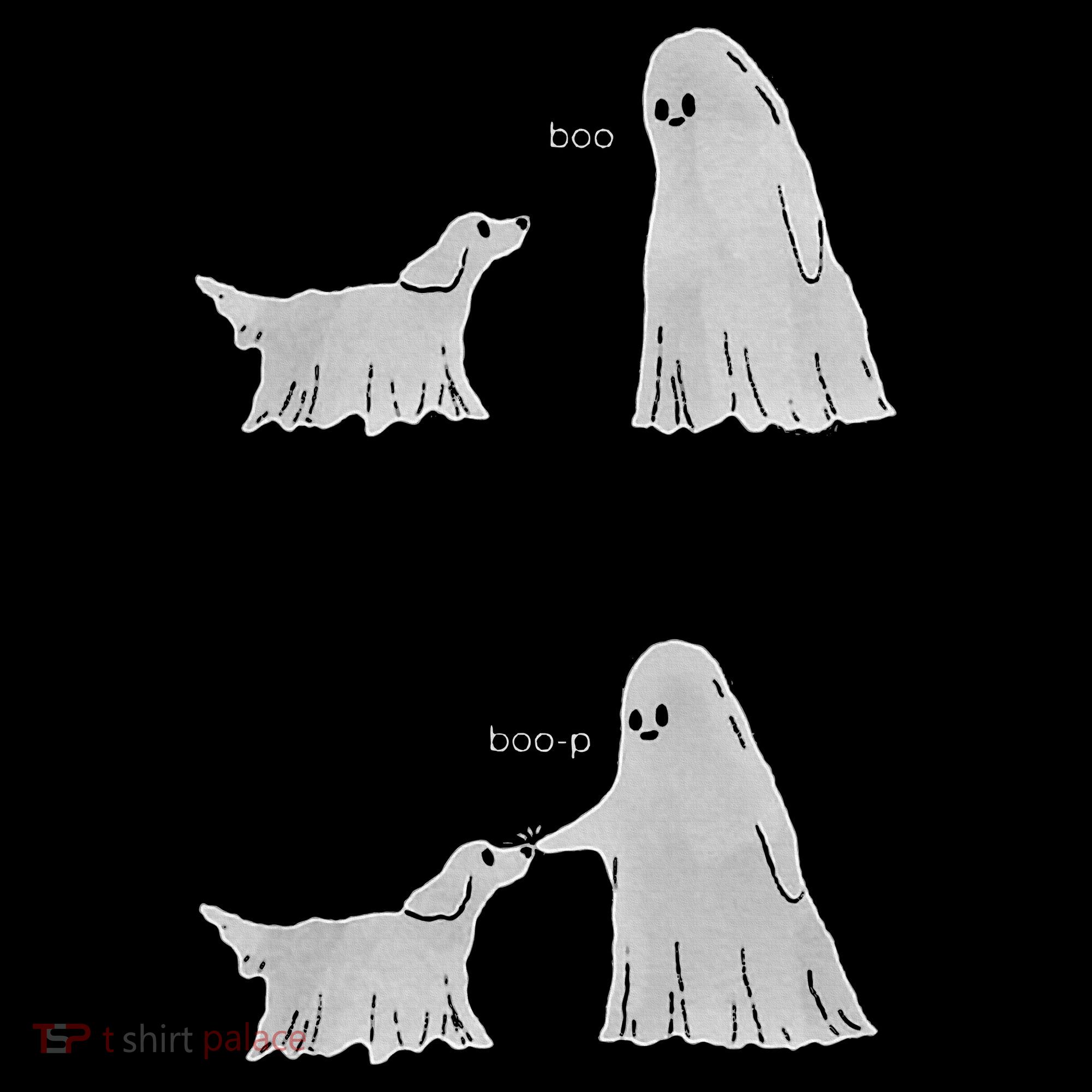 Boo Boop Ghost Dog Halloween Women's Hoodie