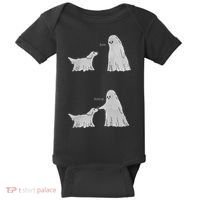 Boo Boop Ghost Dog Halloween Baby Bodysuit thumb 0