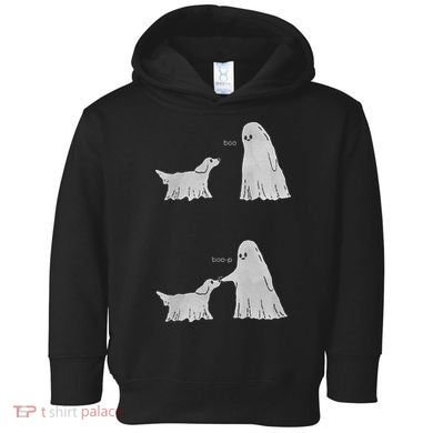 Boo Boop Ghost Dog Halloween Toddler Hoodie