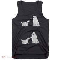 Boo Boop Ghost Dog Halloween Tank Top thumb 0