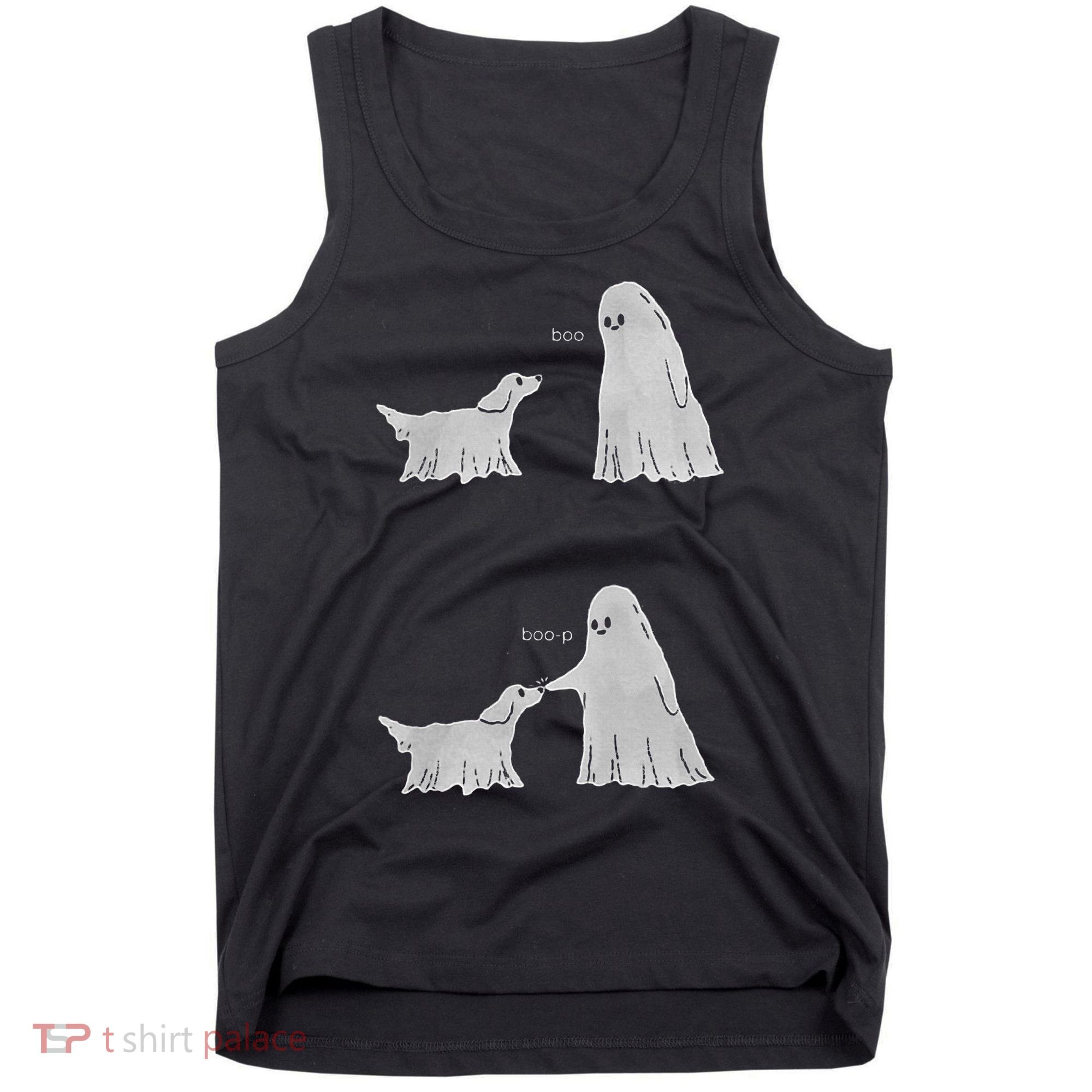 Boo Boop Ghost Dog Halloween Tank Top