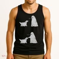 Boo Boop Ghost Dog Halloween Tank Top thumb 3