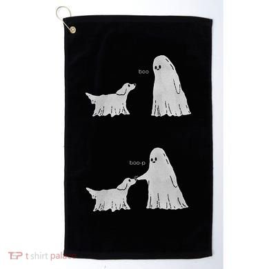 Boo Boop Ghost Dog Halloween Golf Towel