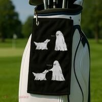 Boo Boop Ghost Dog Halloween Golf Towel thumb 2