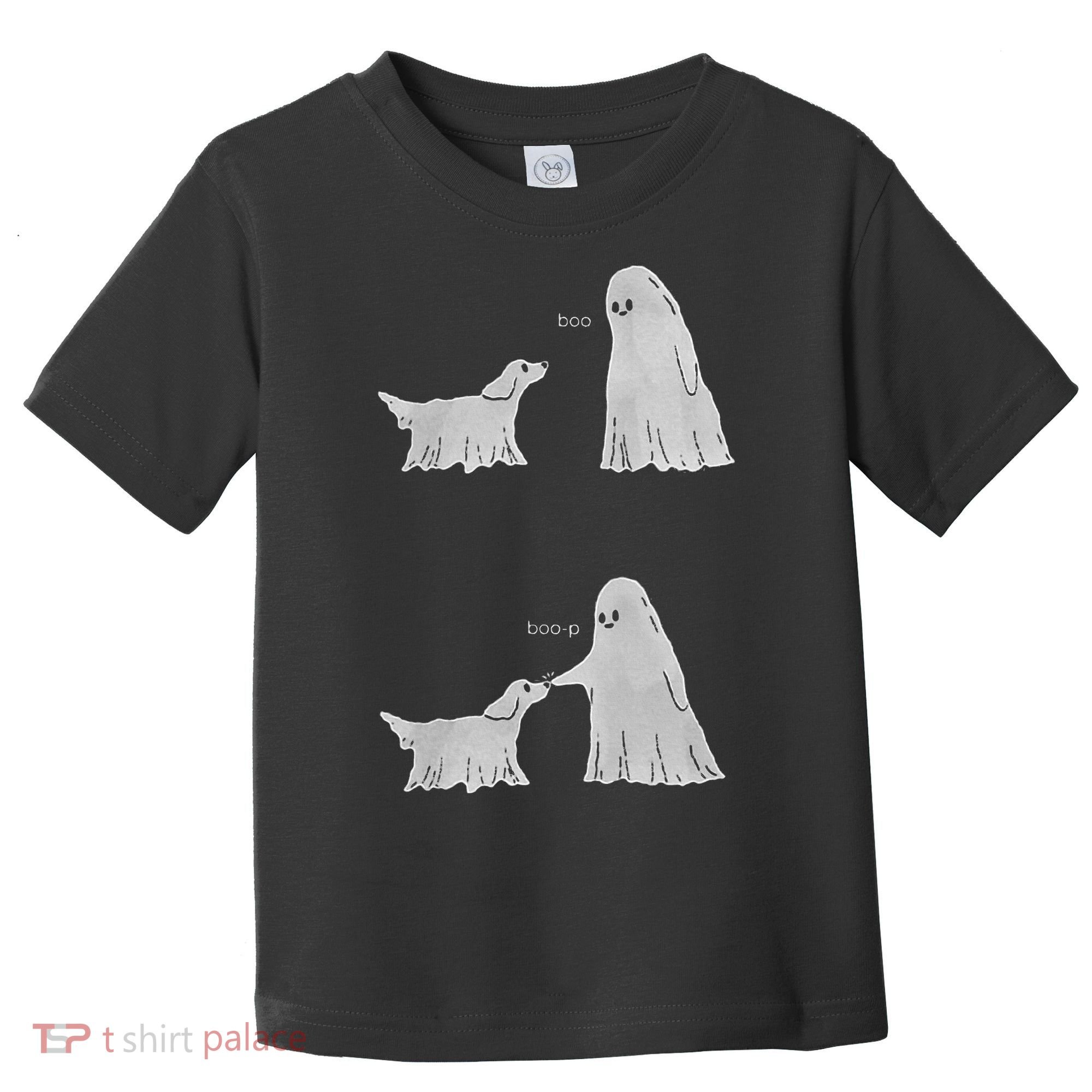 Boo Boop Ghost Dog Halloween Toddler T-Shirt
