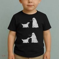 Boo Boop Ghost Dog Halloween Toddler T-Shirt thumb 2